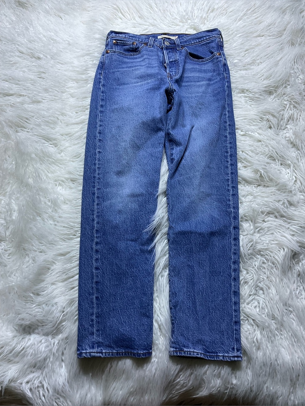 Levi’s Premium Wedgie Straight Jeans in Jazz Jive Sound
